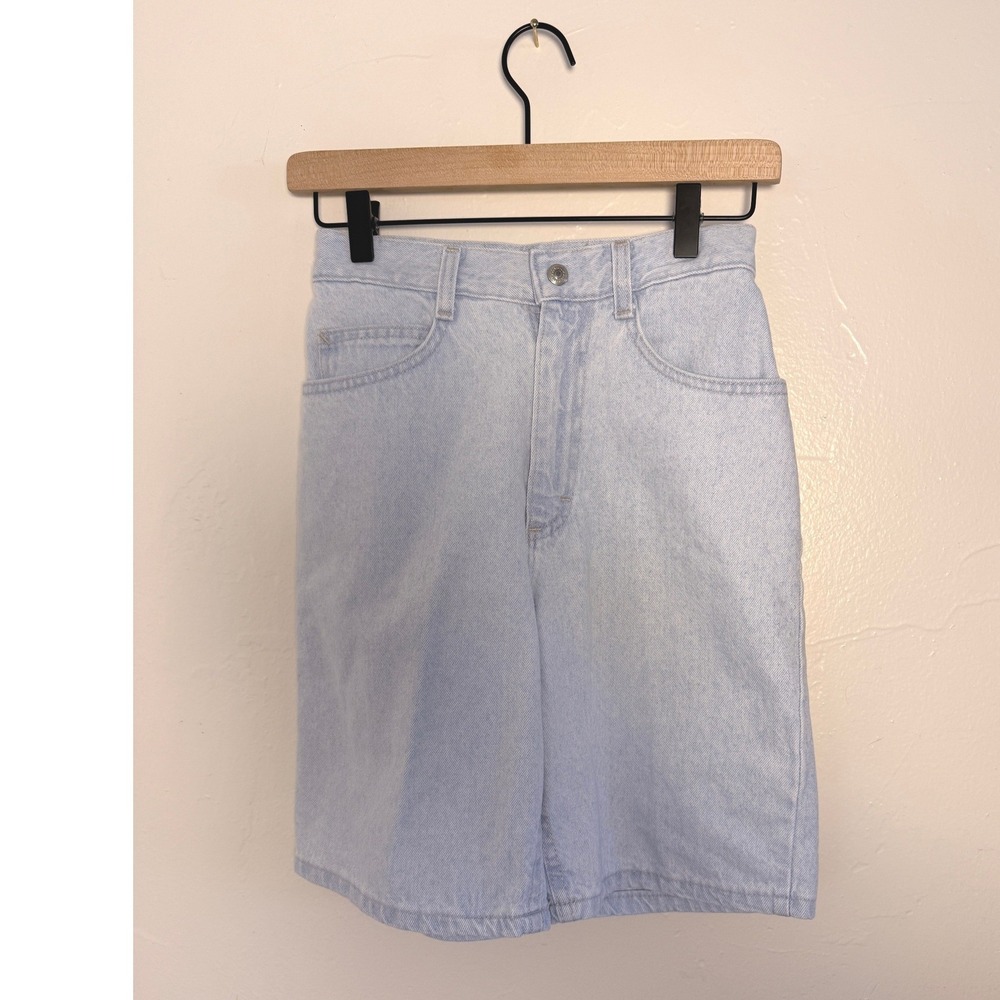 Lee Girls 16 Slim Light Wash Denim Shorts High Rise 100% Cotton 22x8